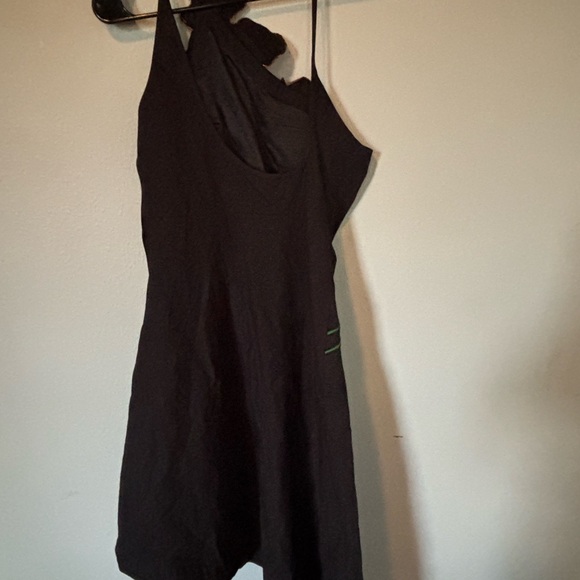 Yukiko Noritake Anthropologie Black Asymmetrical Halter Cocktail Dress - Picture 5 of 6